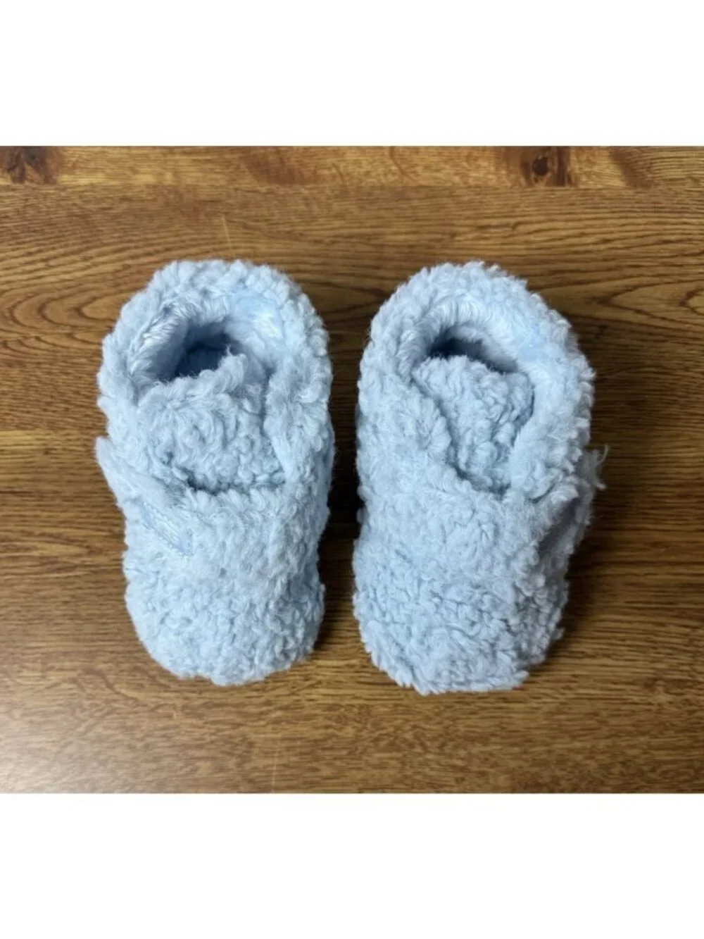UGG Bixbee Size 2/3 (6 - 12 Months) Blue Baby Toddler Slippers Booties Preowned